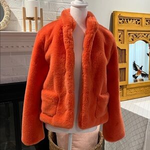 Women's Coral Faux Fur Jacket